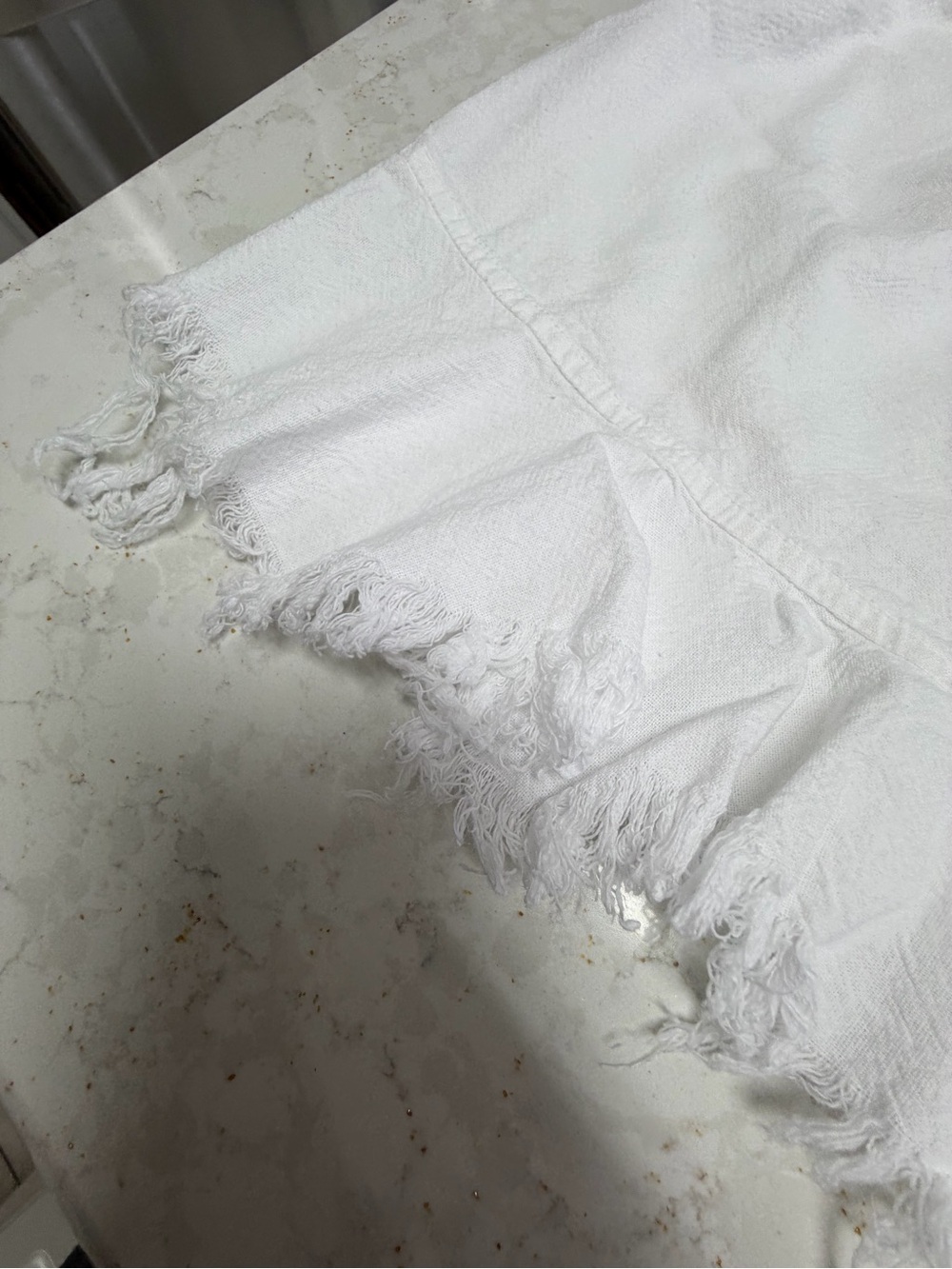 Casual White Fringe Drawcord Skirt by seaspice small new - Picture 6 of 7